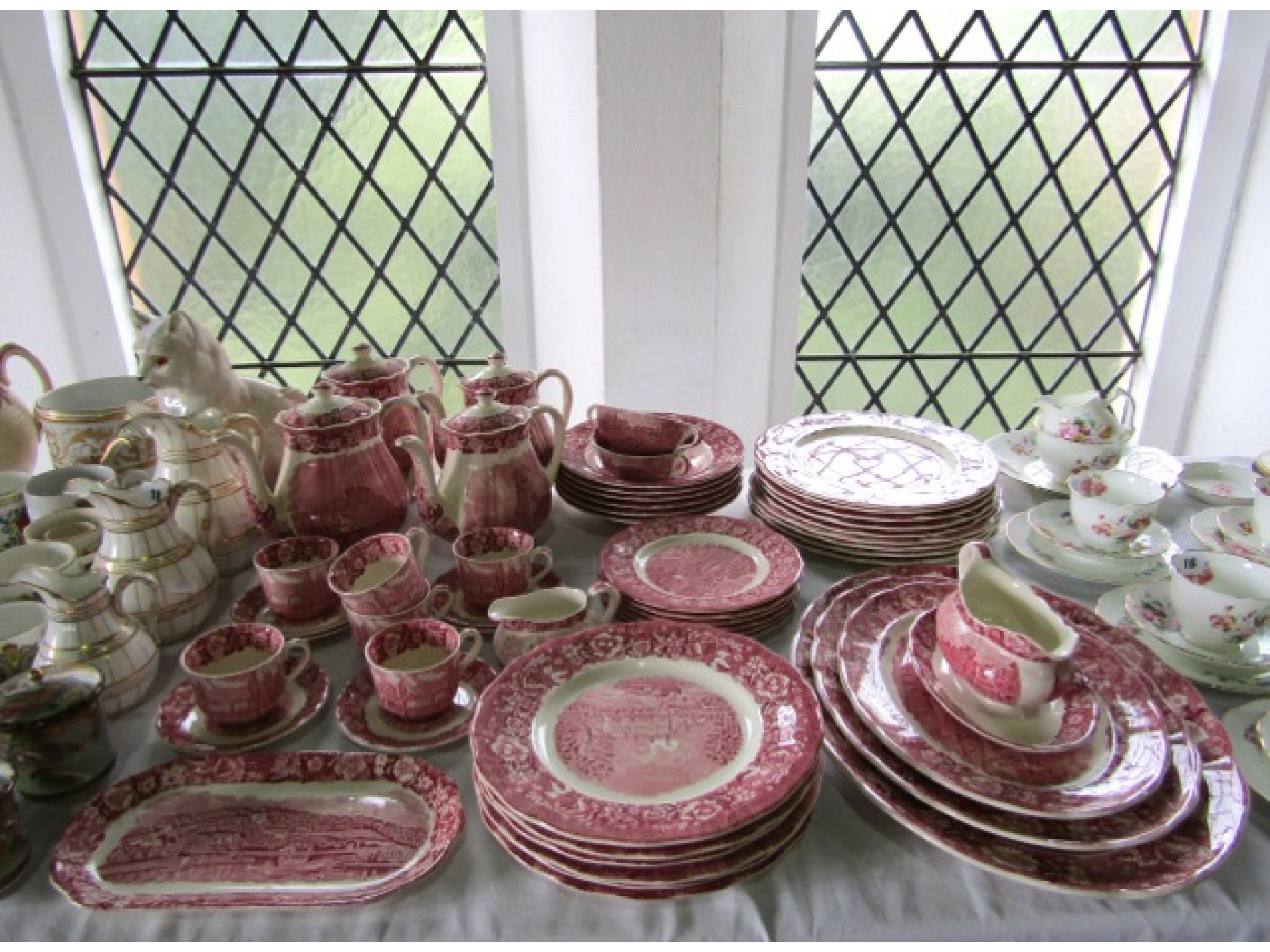 Appraisal: An extensive collection of Palissy dinner and coffee wares from