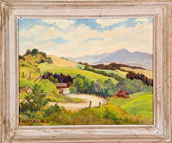 Appraisal: Henry F Bultitude American th century RURAL LANDSCAPE oil on