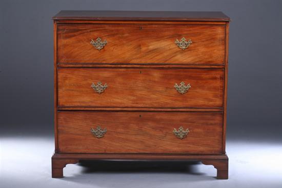 Appraisal: GEORGIAN STYLE MAHOGANY BUTLER'S DESK th century With stringing and