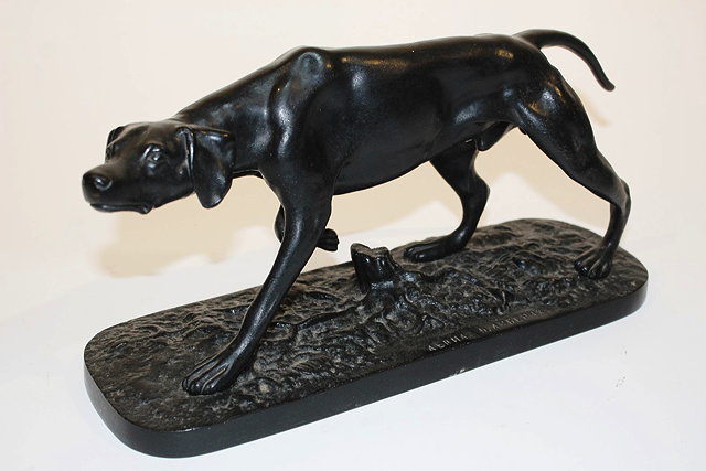 Appraisal: A RUSSIAN CAST IRON MODEL of a pointer on a