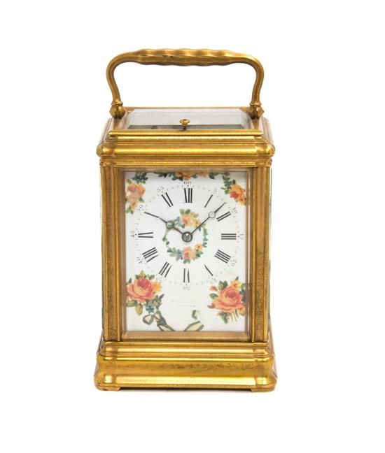 Appraisal: Sale Lot A Tiffany Gilt Bronze Carriage Clock th century