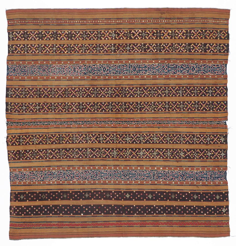 Appraisal: Antique Indonesian Ceremonial Tapis Textile Antique Woman's ceremonial skirt tapis