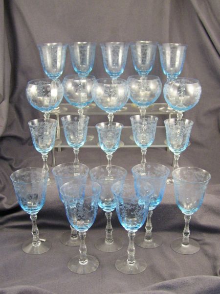 Appraisal: pcs Fostoria Navarre Stemware Lot includes - Balloon wine measures