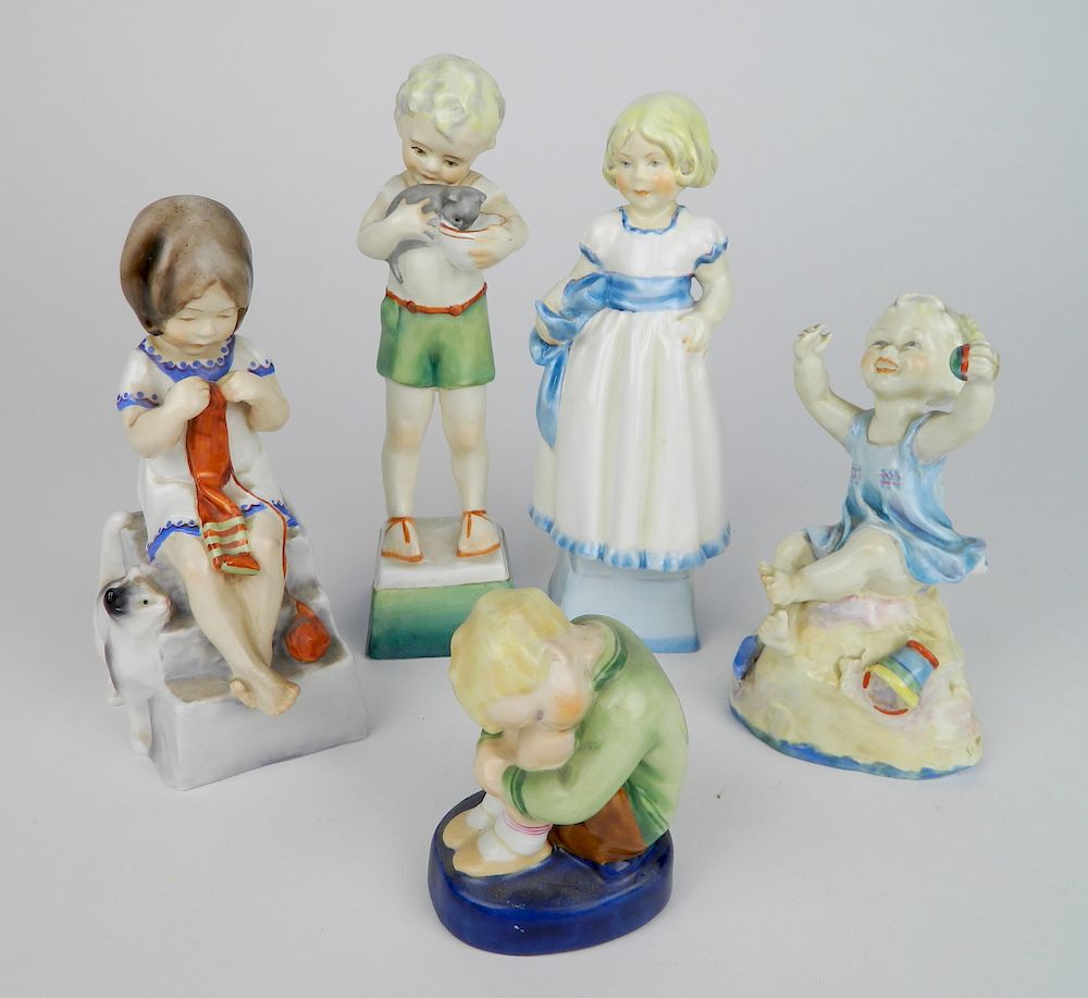 Appraisal: Royal Worcester figurines Royal Worcester figurines- Monday's Friday Saturday and