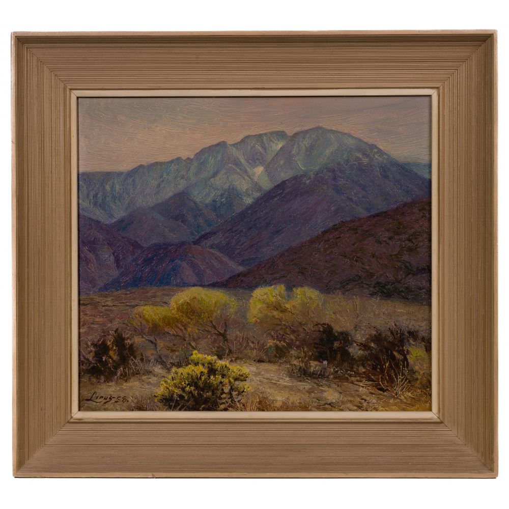 Appraisal: AXEL LINUS SWEDISH AMERICAN - BENEATH SAN JACINTO OIL ON