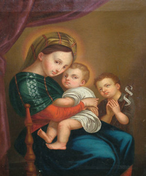 Appraisal: Manner of Raphael - - The Madonna and Child oil