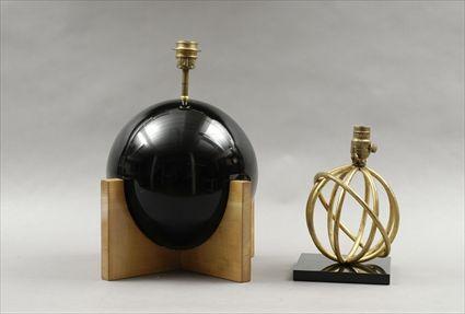 Appraisal: Two Modern Table Lamps to in Provenance Property from the