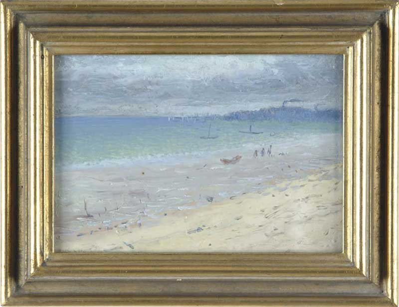 Appraisal: ANSON KENT CROSS American - FIGURES ON A BEACH Oil