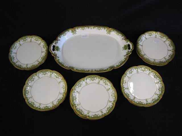 Appraisal: Haviland Limoges Dessert Service oval '' x '' plate and