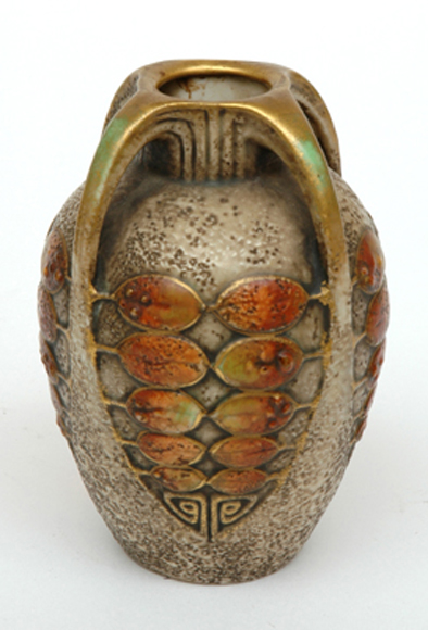 Appraisal: A ROYAL VIENNA STONEWARE VASE In the Vienna Secessionist taste