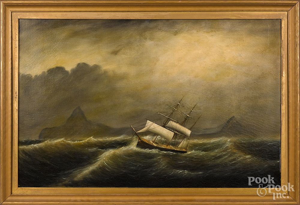 Appraisal: Clement Drew oil on canvas painting Clement Drew American -