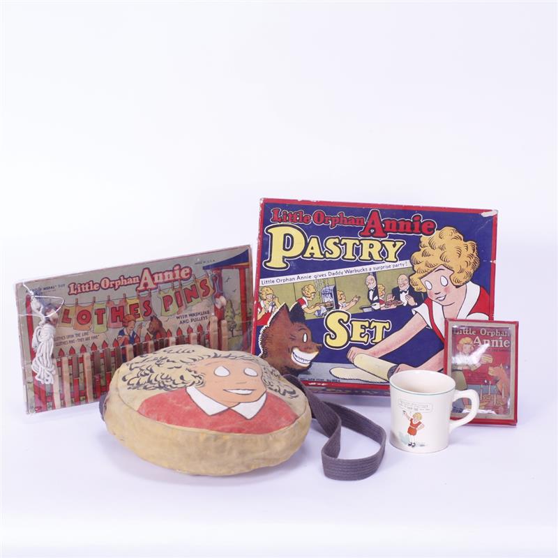 Appraisal: Little Orphan Annie Collectible Vintage Memorabilia items Orphan Annie's Pastry