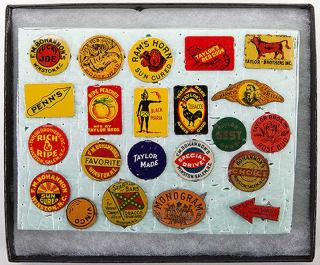 Appraisal: Collection of Tin Tobacco Tags Collection of Tin Tobacco Tags