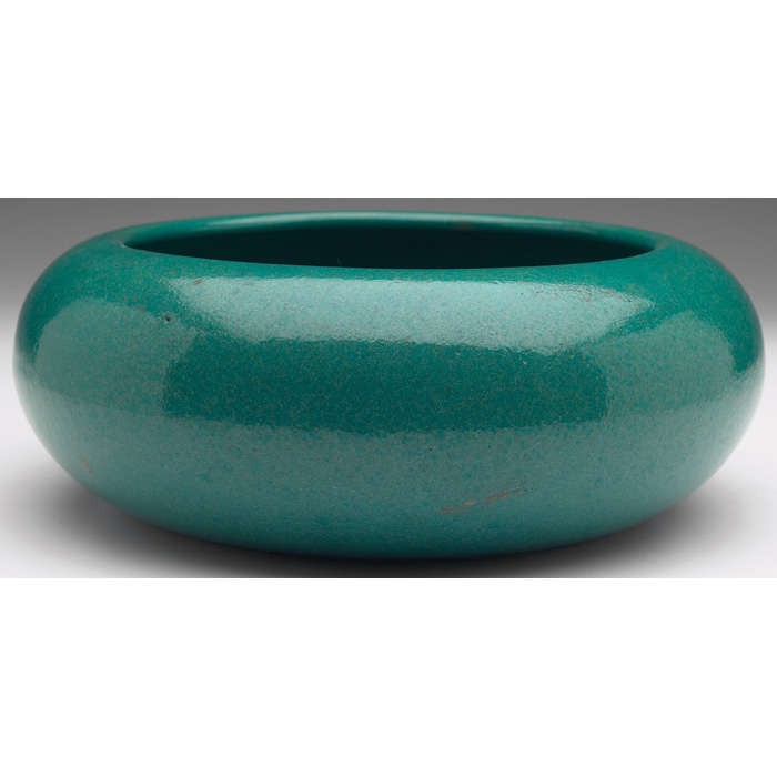 Appraisal: Paul Revere bowl rounded shape under a turquoise glaze paper