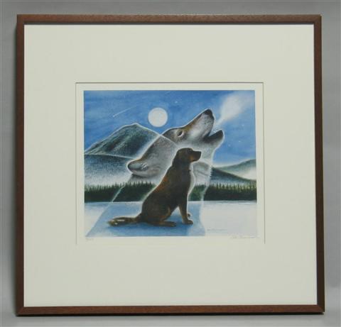 Appraisal: WENDELL MINOR CALL OF THE WILD Giclee Print x in