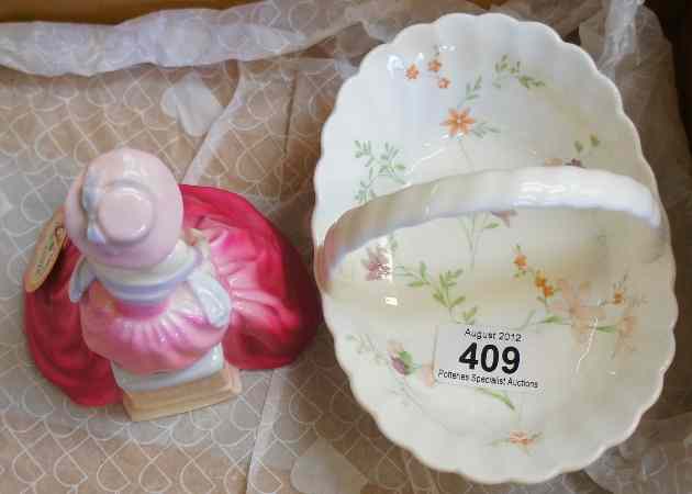 Appraisal: Coalport Figure In Love and Wedgwood Campion Bonbon Dish