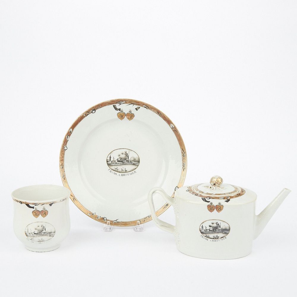 Appraisal: Chinese Export Porcelain Tea Set From A Brother Chinese Export