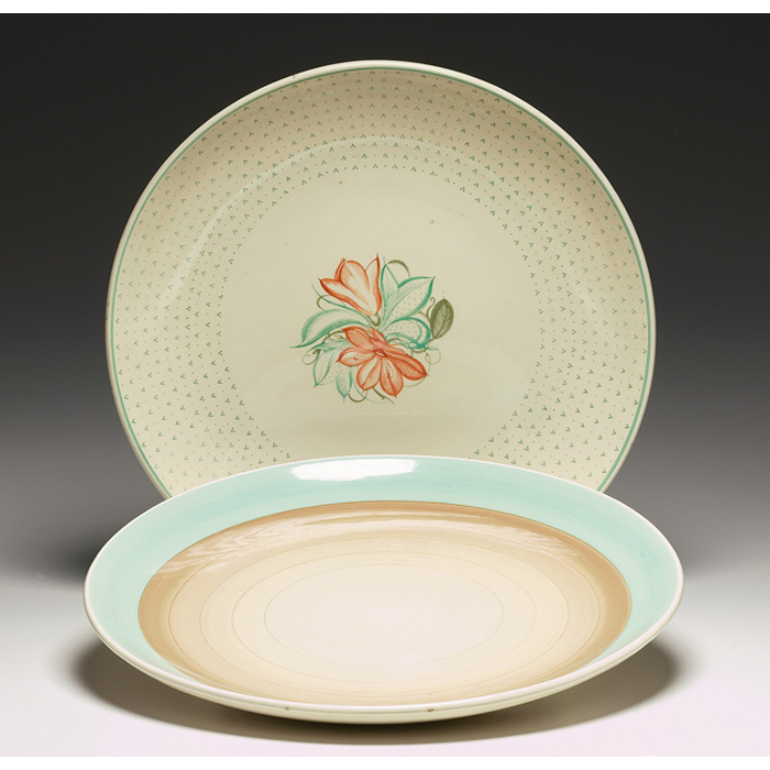 Appraisal: Susie Cooper charger large form with a light green to