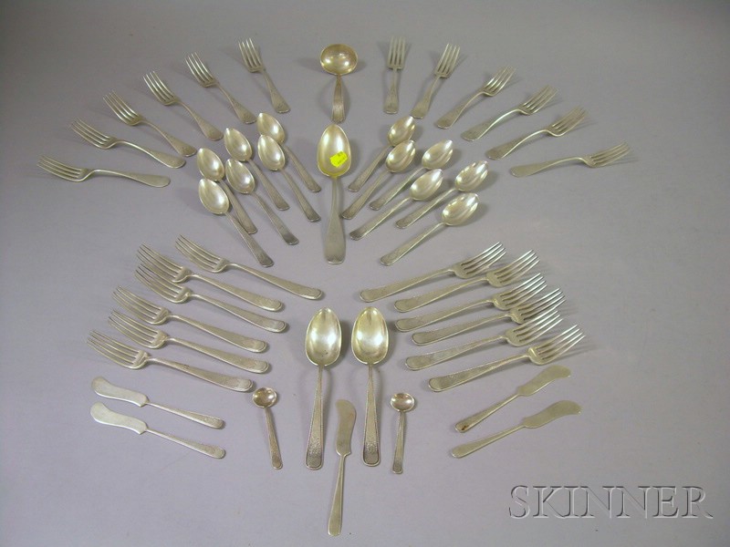 Appraisal: Approximately Forty-Seven Pieces of Sterling Flatware various makers approx twenty-four