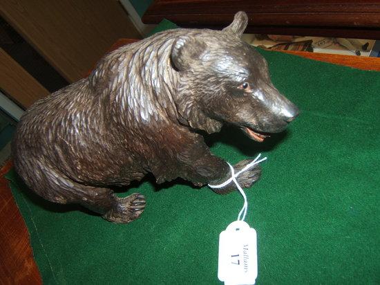 Appraisal: A carved Black Forest bear long