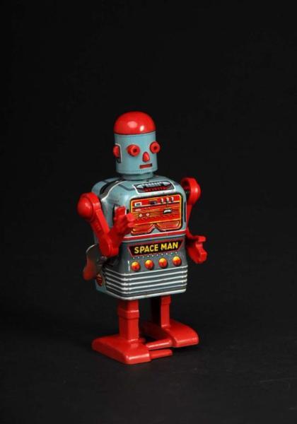 Appraisal: Tin Space Man Description Japanese Made by Linemar Working When