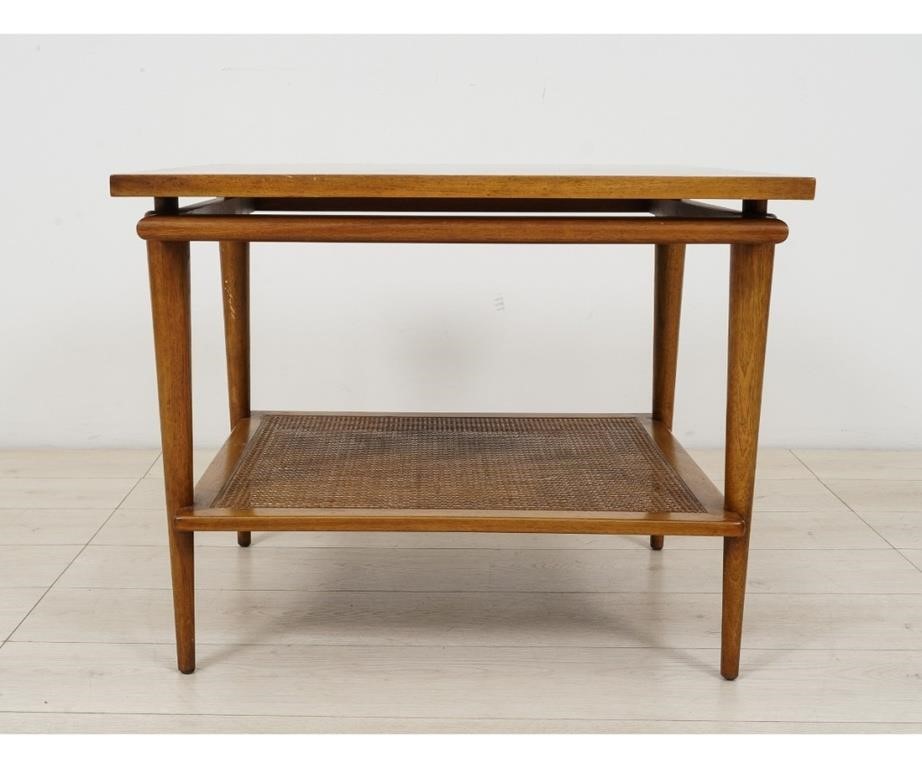 Appraisal: Widdicomb Mid-Century modern end table with cane shelf labeled h