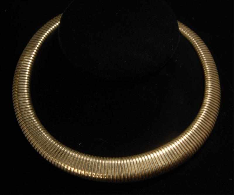 Appraisal: K Y Gold Flexible Necklace Description Weight dwt Condition Excellent