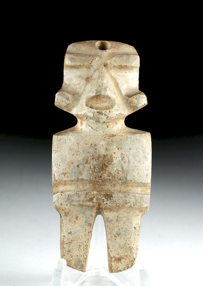 Appraisal: Small Guerrero Mezcala Greenstone Figure Pre-Columbian Mexico Guerrero region Mezcala