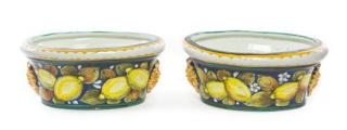 Appraisal: A Pair of Italian Majolica Basins th century each of