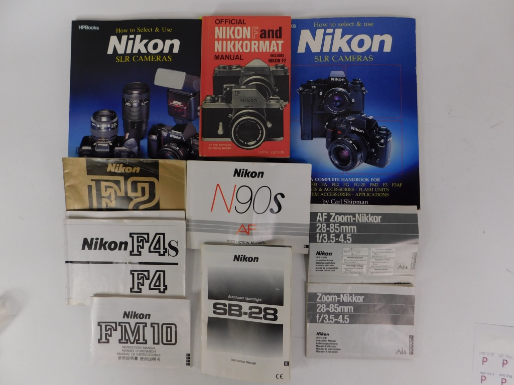 Appraisal: GROUP OF NIKON BOOKS AND MANUALS Group of Nikon books