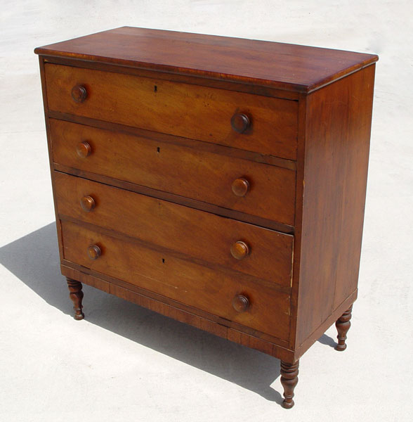 Appraisal: CHERRY DRAWER CHEST Measures '' high x '' wide x