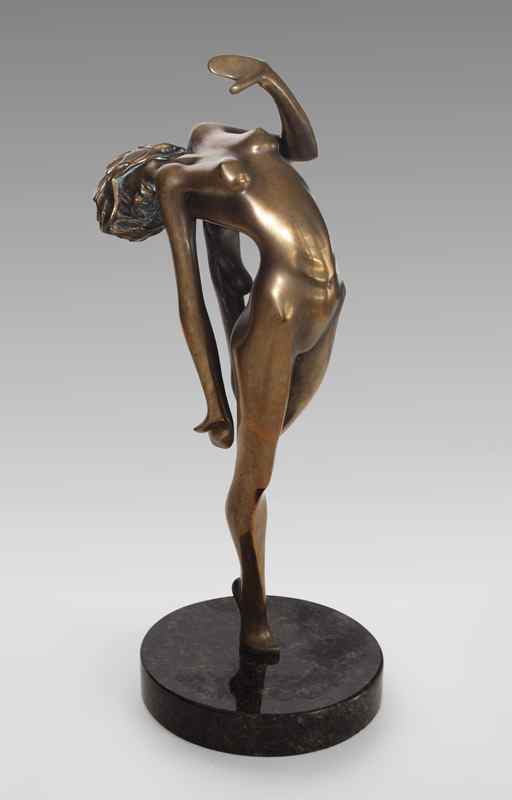 Appraisal: BENNETT Tom American th C Female Nude Bronze ''h signed