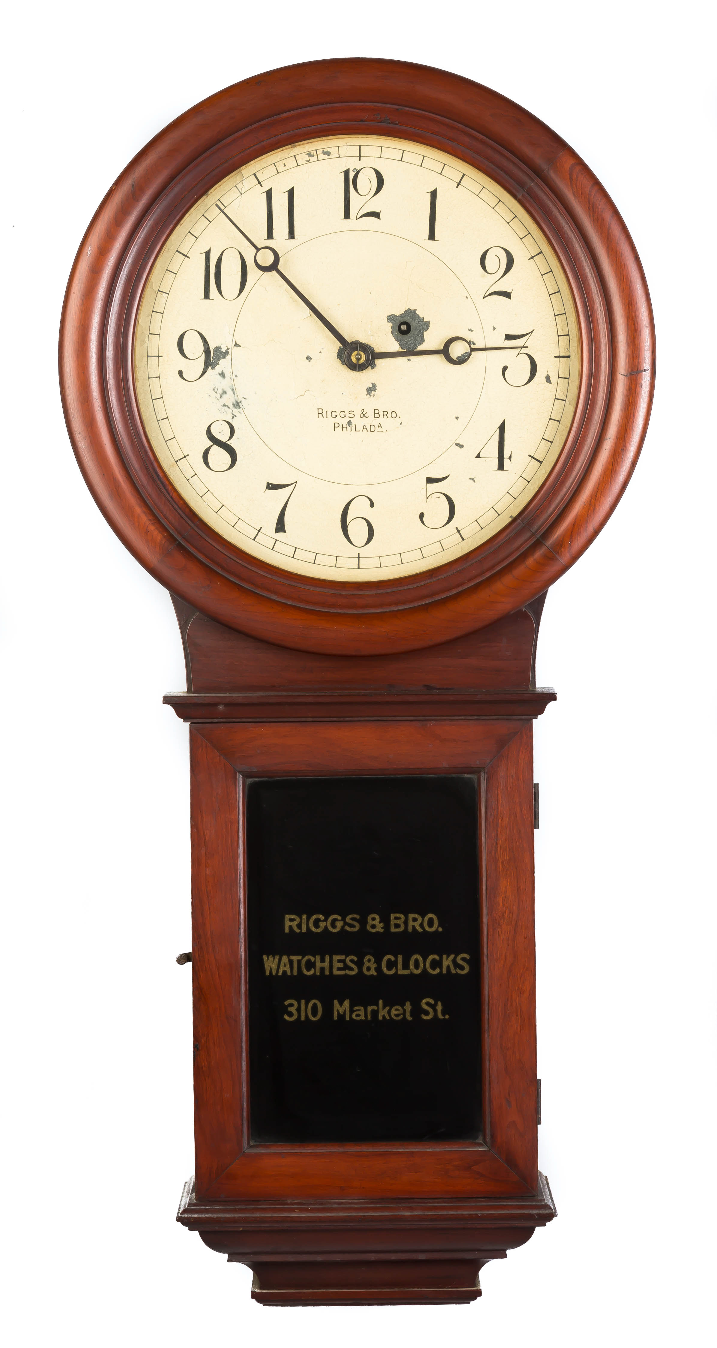 Appraisal: Riggs Bro Wall Regulator Philadelphia Made by Chelsea Clock Co