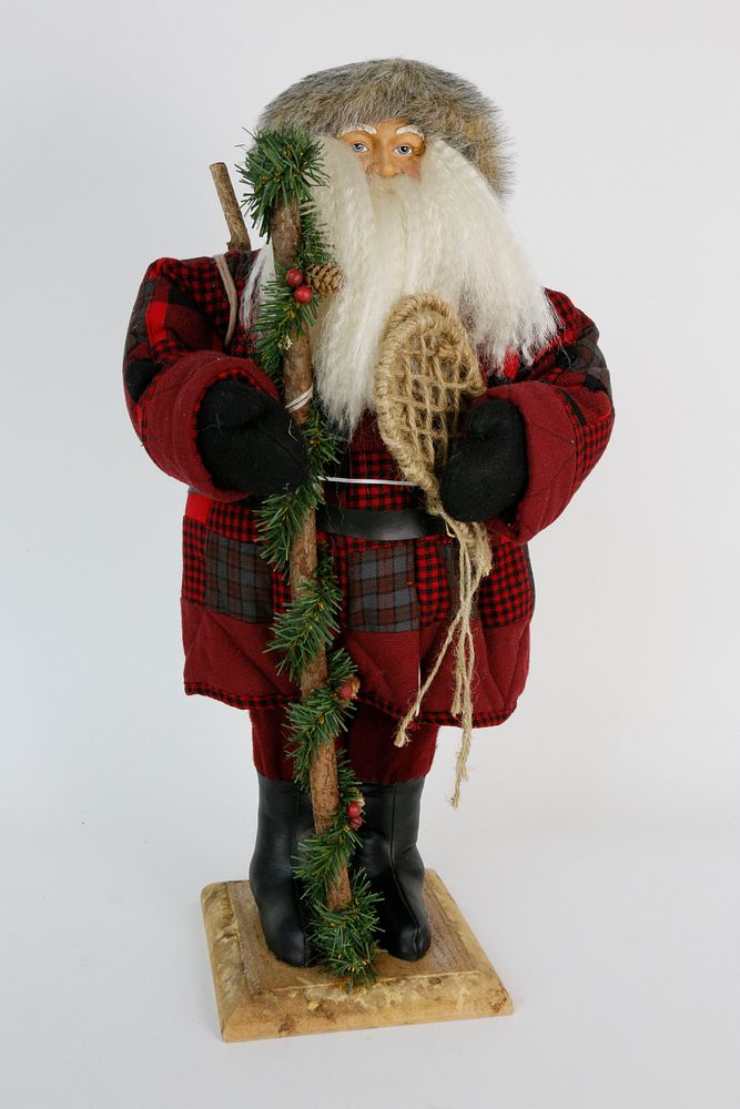 Appraisal: Large Adirondack Santa Claus Christmas Figure Large Adirondack Santa Claus