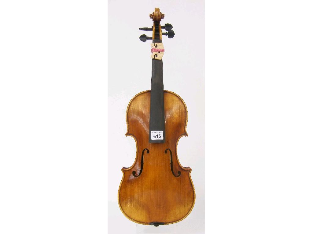 Appraisal: Contemporary violin labelled Joseph Guarnerius cm