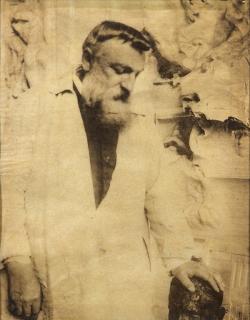 Appraisal: Photograph Gertrude Kasebier Gertrude Kasebier American - Auguste Rodin gum