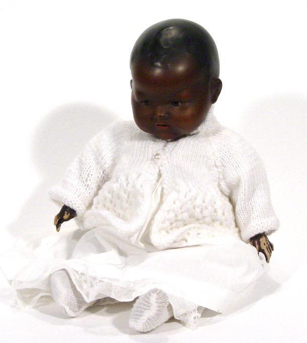 Appraisal: Black Armand Marseille bisque headed doll with open and close