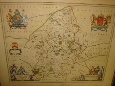 Appraisal: JOANNES BLAEU Dutch - Staffordshire French Edition of hand coloured