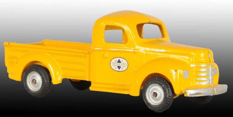 Appraisal: Cast Iron Arcade Yellow Pick-Up Truck Toy Description Possibly the