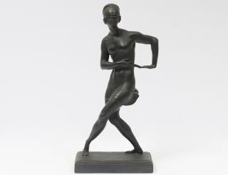 Appraisal: FERDINAND LIEBERMAN German - Semi-Nude Flapper Signed Bronze with Dark