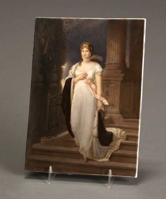 Appraisal: Berlin Porcelain Plaque of Princess Louise of Prussia Late th