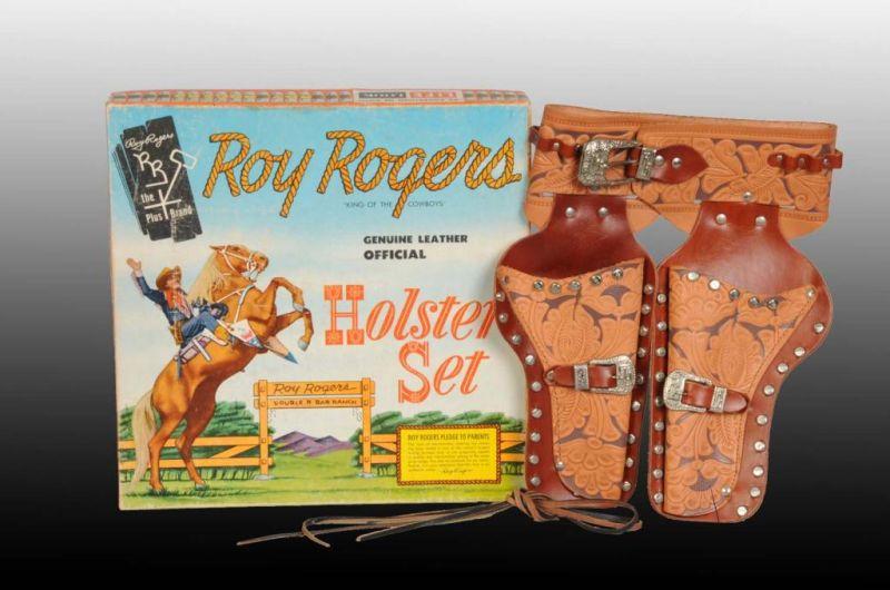 Appraisal: Roy Rogers Toy Holster Set Description Includes original box featuring