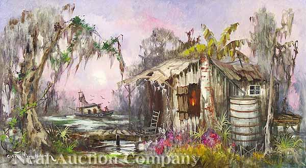 Appraisal: Colette Pope Heldner American Louisiana - Swamp Idyll Louisiana Bayou