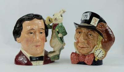 Appraisal: Royal Doulton Large Character Jugs Mad Hatter D and Lewis