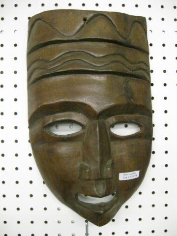 Appraisal: Carved Wooden Tribal Mask x