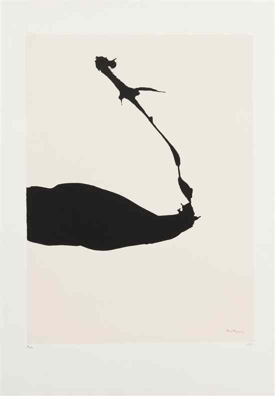 Appraisal: Robert Motherwell American - Africa no from Africa suite silkscreen