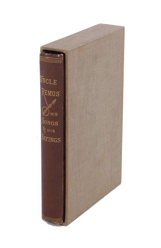 Appraisal: Book Uncle Remus His Songs and His Sayings Harris Joel