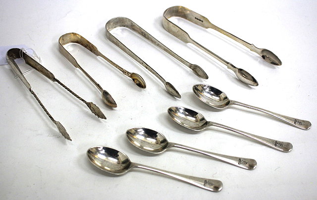 Appraisal: A COLLECTION OF FOUR PAIRS of Georgian and Victorian silver