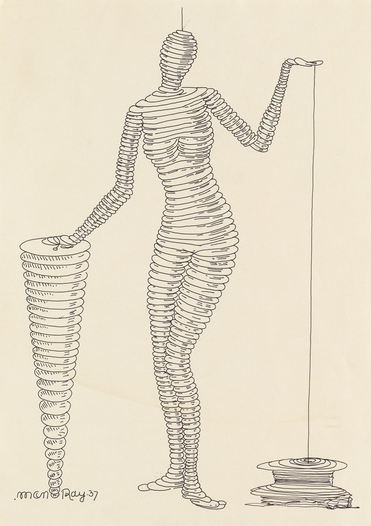 Appraisal: MAN RAY La Femme Portative Alternate version of a drawing