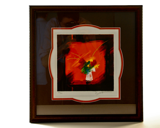 Appraisal: Emile Bellet Radiance Rouge Lithograph With certificate of authenticity framed